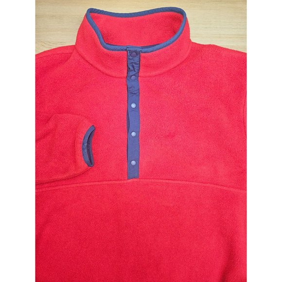 L.L. Bean Mens Sweater Fleece Quarter-Snap Pullover Large - Picture 3 of 7